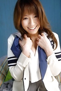 Towa Aino Schoolgirl Cocotte Demonstrates Her Big Boobs