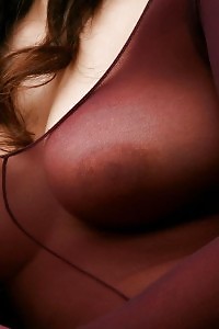 Lewd Asian Queen Pulls Up And Shows Her Bushy Pink Taco In Nylon Cat Suit