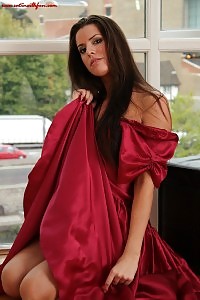 Perfect Teen Shows Of Her Big Boobs As She Shredding Her Dress