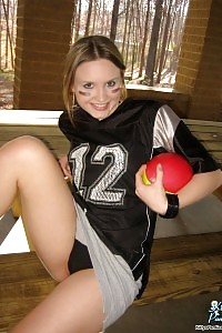 Lovely Kitty Dressed As A Erotic Soccer Player